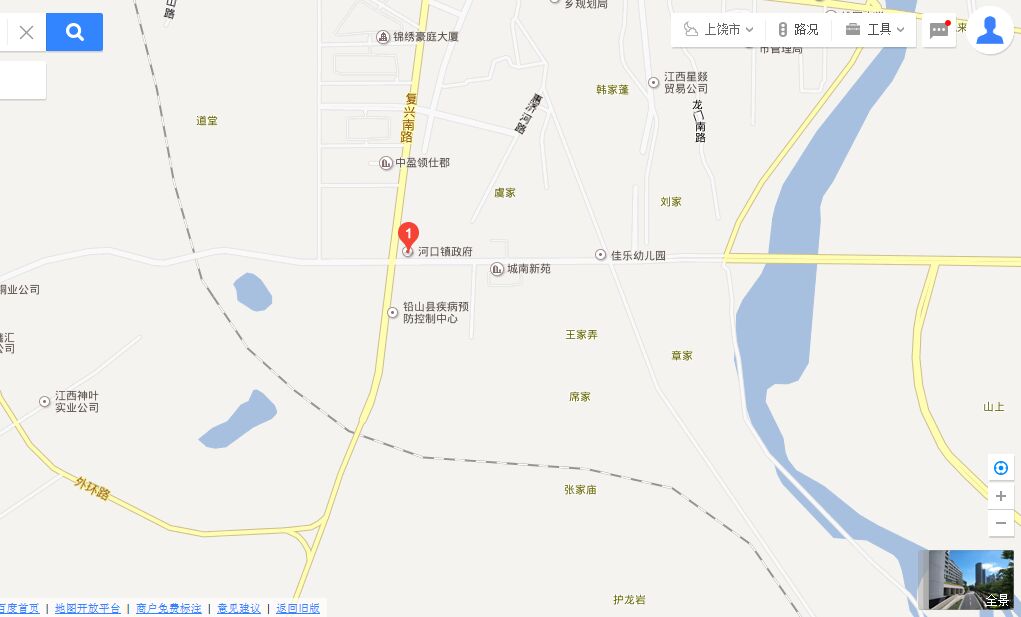 河口明清古街地图